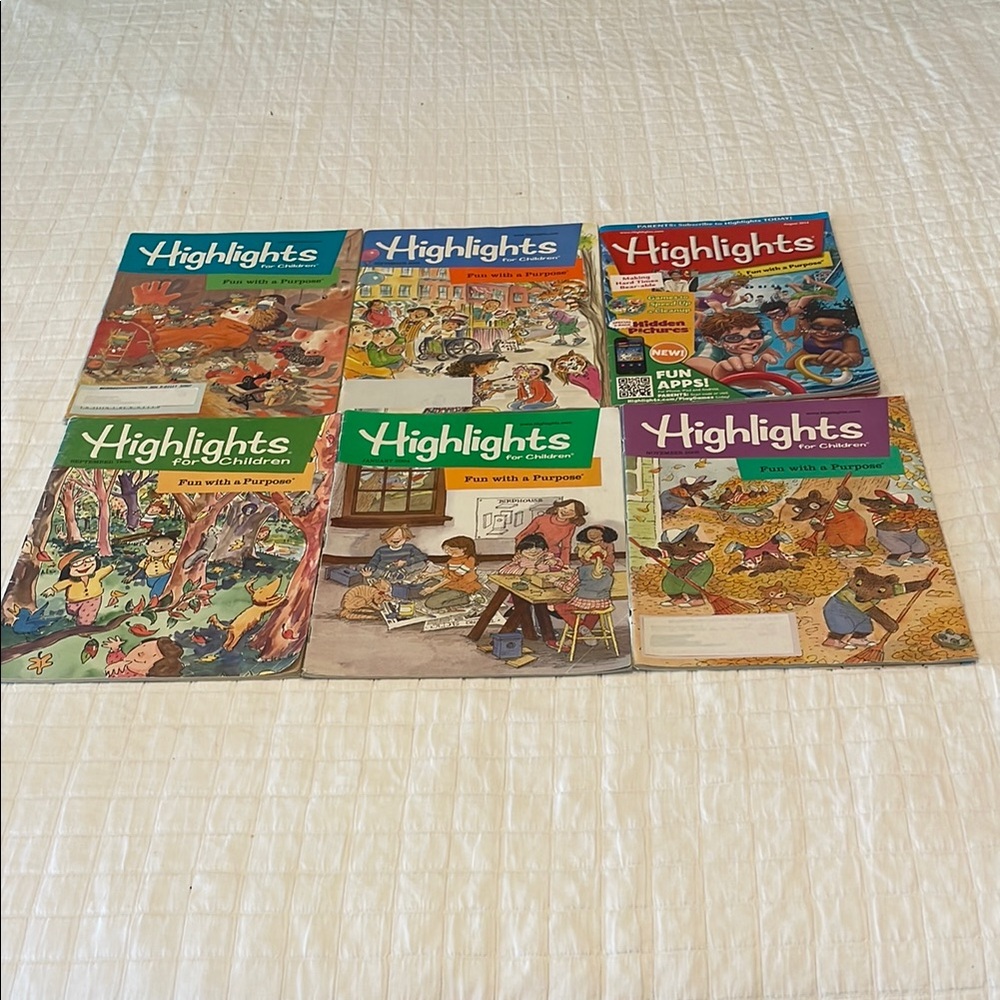 Vintage Y2K bundle Highlights Magazines for children fun with a purpose